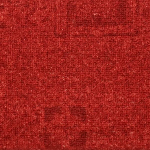 vidaXL Trappstegsmattor självhäftande 10 st 65x25 cm röd