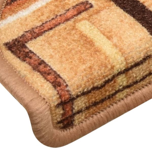 vidaXL Selvklebende trappematter 10 stk 65x21x4 cm beige
