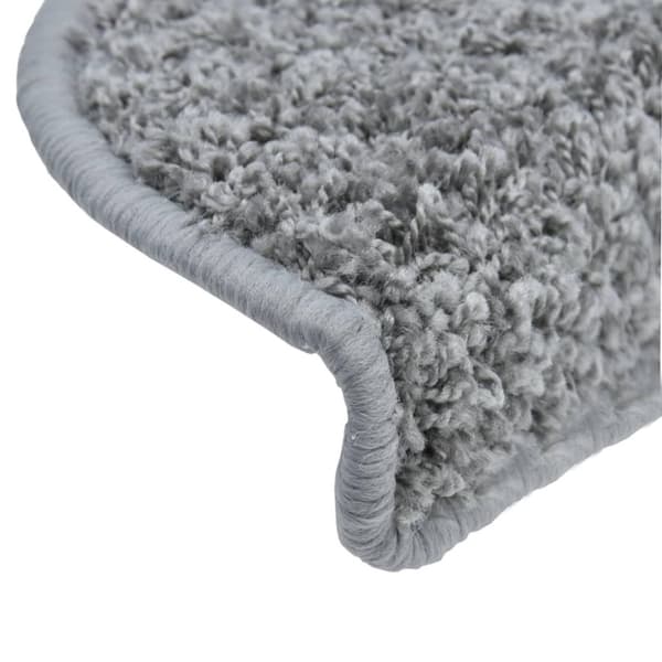 vidaXL trappemåtter 10 stk. 56x17x3 cm grå