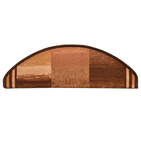 vidaXL Itsekiinnittyvät porrasmatot 5 kpl 65x21x4 cm ruskea