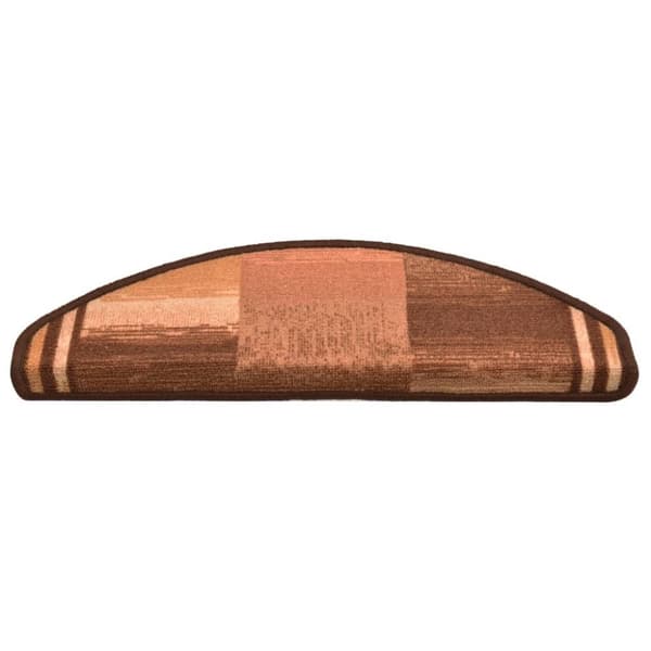 vidaXL Itsekiinnittyvät porrasmatot 5 kpl 65x21x4 cm ruskea