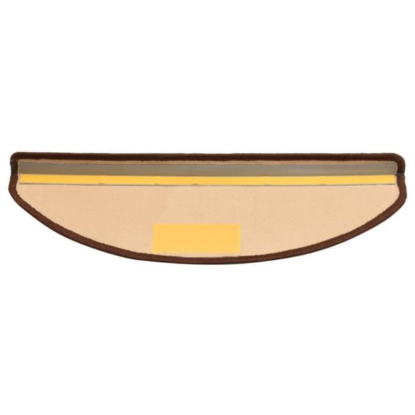 vidaXL Itsekiinnittyvät porrasmatot 5 kpl 65x21x4 cm ruskea