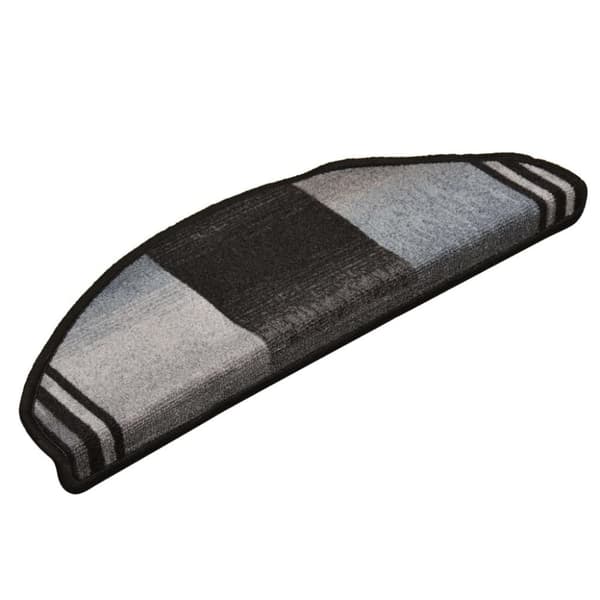 vidaXL selvklæbende trappemåtter 10 stk. 65x21x4 cm sort og grå