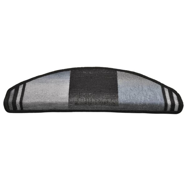 vidaXL selvklæbende trappemåtter 10 stk. 65x21x4 cm sort og grå