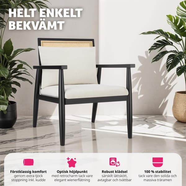 Loungestol Manuela - vit