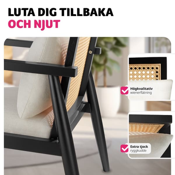 Loungestol Manuela - vit
