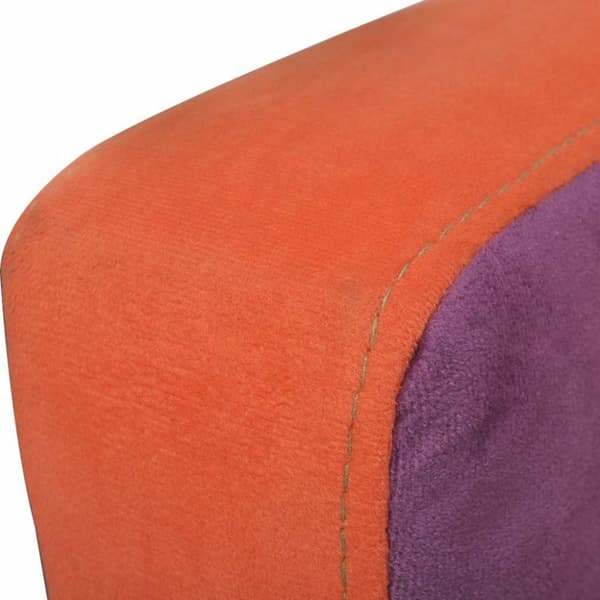 vidaXL kubelænestol med patchworkdesign stof