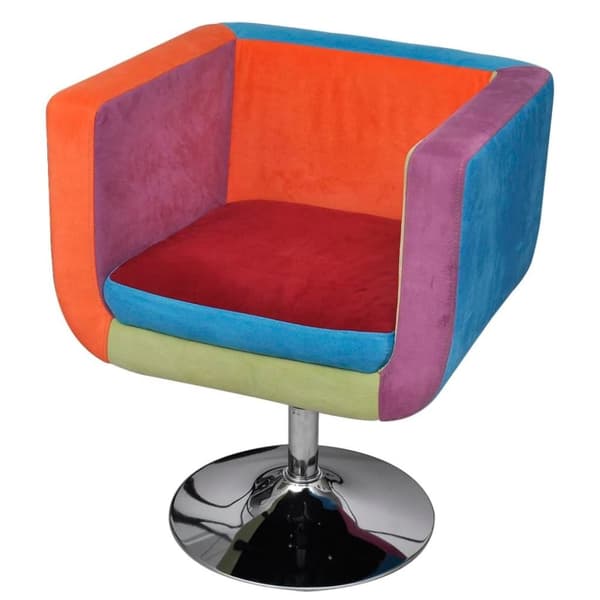 vidaXL kubelænestol med patchworkdesign stof