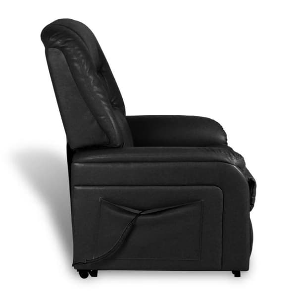 vidaXL Reclinerfåtölj svart konstläder