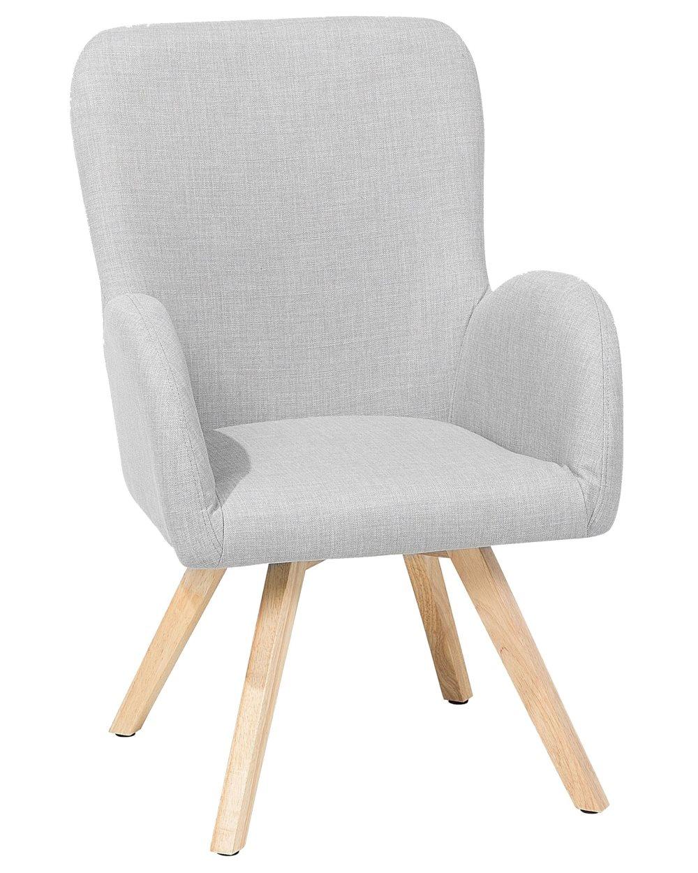 Fåtölj ljusgrå BJARN