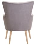 Pikkukuva 5 / 11: Nojatuoli vaaleanharmaa 73 x 100 x 75 cm polyesteri kumipuu vaahtomuovi massiivipuu