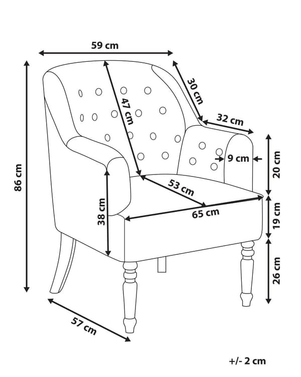 Nojatuoli monivärinen 65 x 86 x 57 cm polyesteri tilkkutäkki massiivipuu koivupuu napitettu