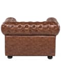 Pikkukuva 8 / 11: Nojatuoli vihreä 108 x 70 x 80 cm keinonahkaverhoilu chesterfield napitettu