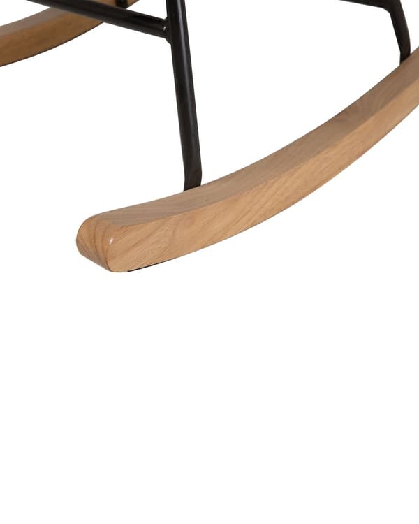 Gungstol Ljusgrå Sammet Gungstolsstomme i Ljusträ Glam Modern Stil