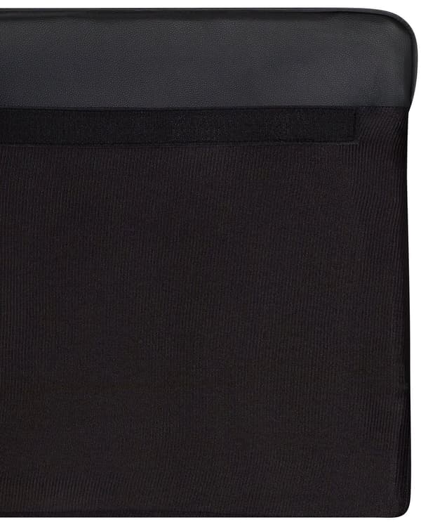 Nojatuoli musta 112 x 79 x 85 cm keinonahkaverhoilu chesterfield napitettu