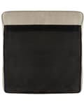 Miniatyrbillede 11 af 11: Chesterfield Lænestol Beige Polyester med Sorte Træben 112 x 85 x 79 Bred Tyk Polstret Armstol Knap Tuftet Venetiansk Barok stil Stue Dekor