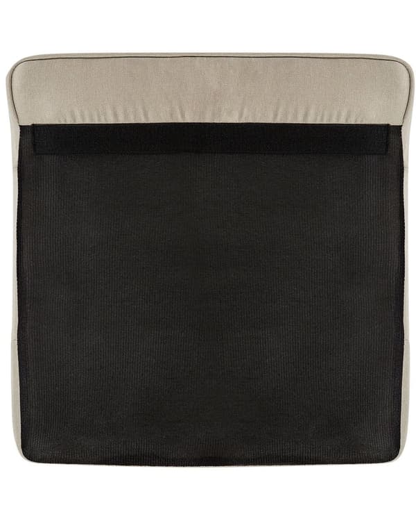 Chesterfield Lænestol Beige Polyester med Sorte Træben 112 x 85 x 79 Bred Tyk Polstret Armstol Knap Tuftet Venetiansk Barok stil Stue Dekor
