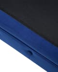 Miniatyrbillede 8 af 11: Chesterfield Lænestol Blå Velour med Skum og Sorte Træben 108 x 80 x 70 Bred Tyk Polstret Armstol Knap Tuftet Venetiansk Barok stil Stue Dekor