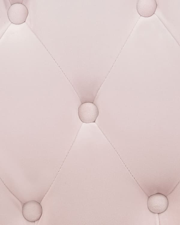 Fåtölj Rosa Sammet Tuftad Ryggstöd Metallram Modern Glam