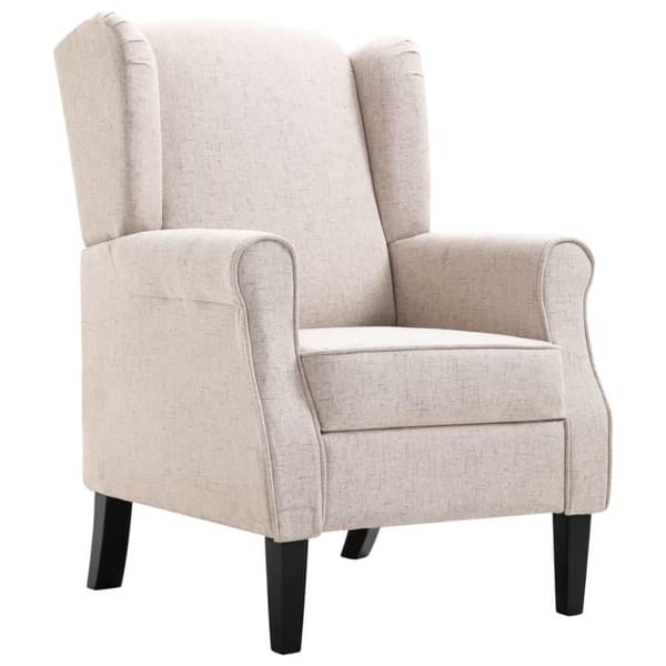 vidaXL lænestol stof beige