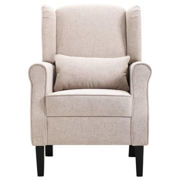 vidaXL lænestol stof beige