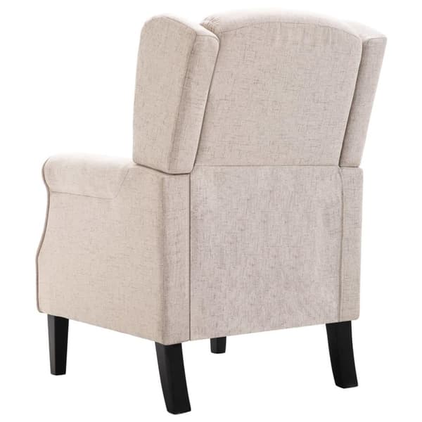 vidaXL lænestol stof beige