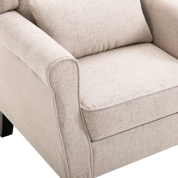 vidaXL lænestol stof beige