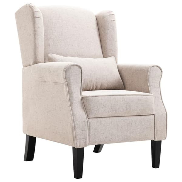 vidaXL lænestol stof beige