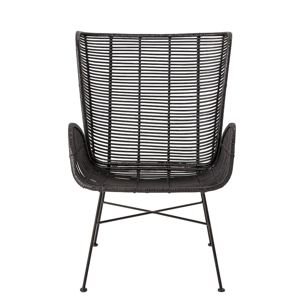 Erika Loungestol Sort Rattan