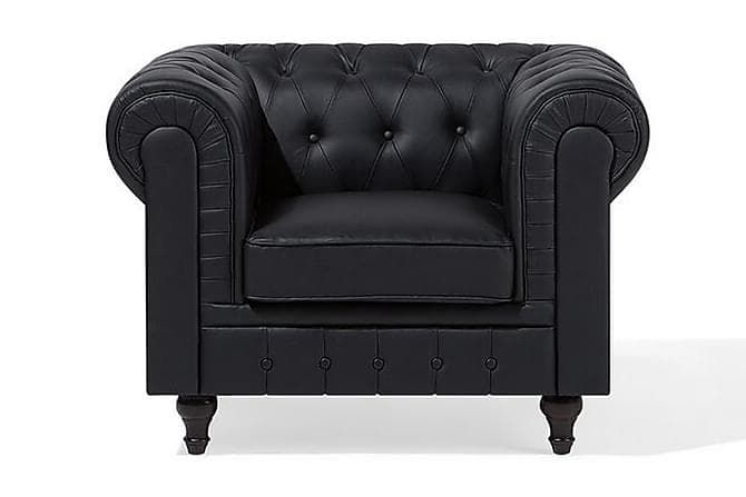Chesterfield Nojatuoli Musta