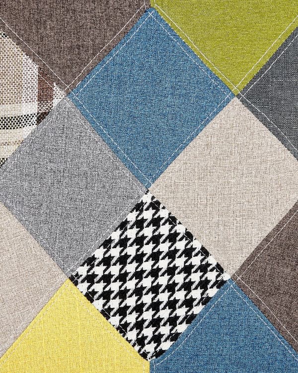 Lænestol med Osmannisk Flerfarvet Stof med Knapper Retro Stil Patchwork