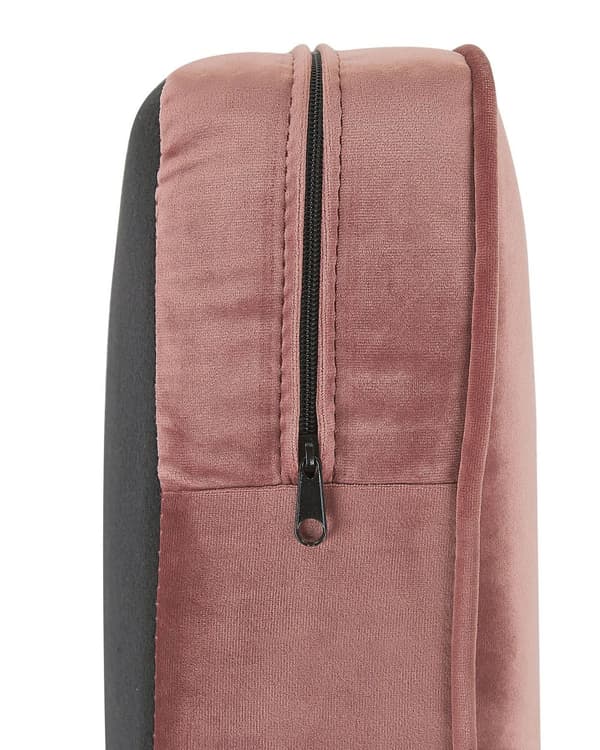 Chesterfield Lænestol Lyserød Velour med Sorte Træben 110 x 75 x 70 Bred Tyk Polstret Armstol Knap Tuftet Venetiansk Barok stil Stue Dekor