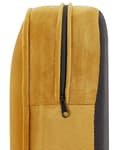 Miniatyrbillede 8 af 9: Chesterfield Lænestol Gul Velour Stof med Sorte Træben 110 x 75 x 70 Bred Tyk Polstret Armstol Knap Tuftet Venetiansk Barok stil Stue Dekor