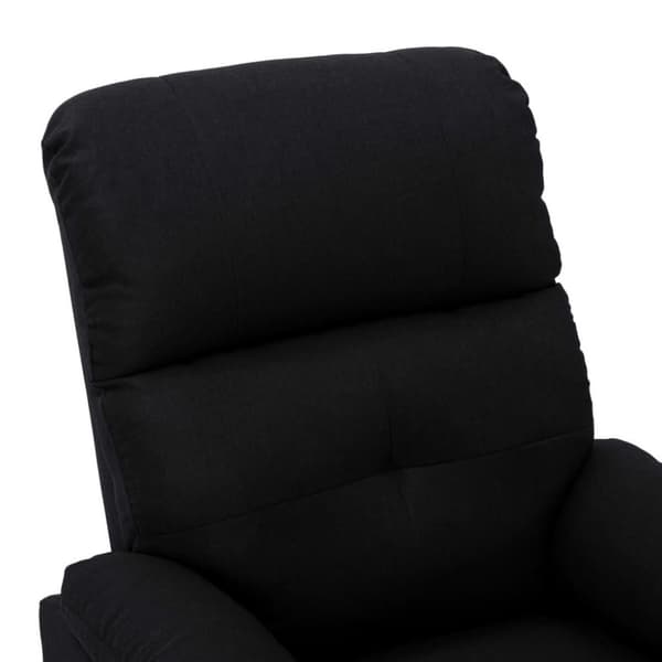 vidaXL Reclinerfåtölj svart tyg