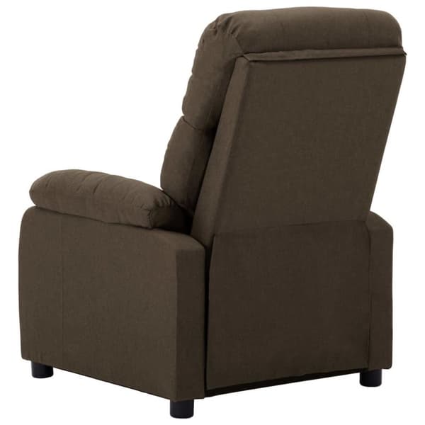 vidaXL Reclinerfåtölj brun tyg