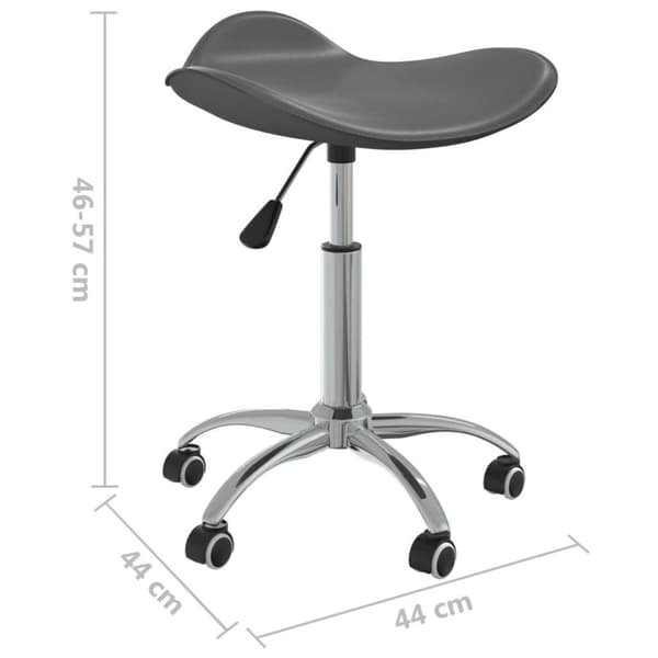 vidaXL Stol grå konstläder