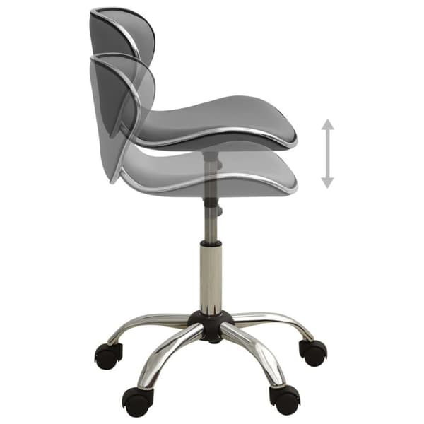 vidaXL salonstol kunstlæder grå