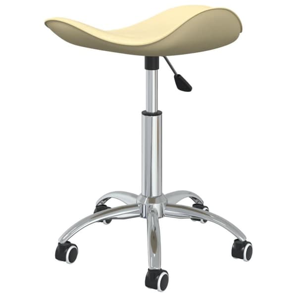 vidaXL salonstol kunstlæder cremefarvet