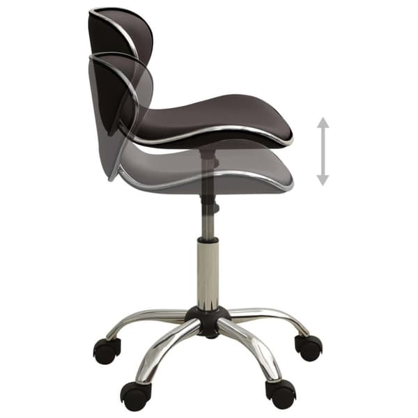 vidaXL 323676 Salon Spa Stool Brown Faux Leather