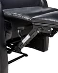 Miniatyrbild 9 av 11: Fåtölj Recliner Svart Konstläder Klädsel med USB-port Modern Design Vardagsrum