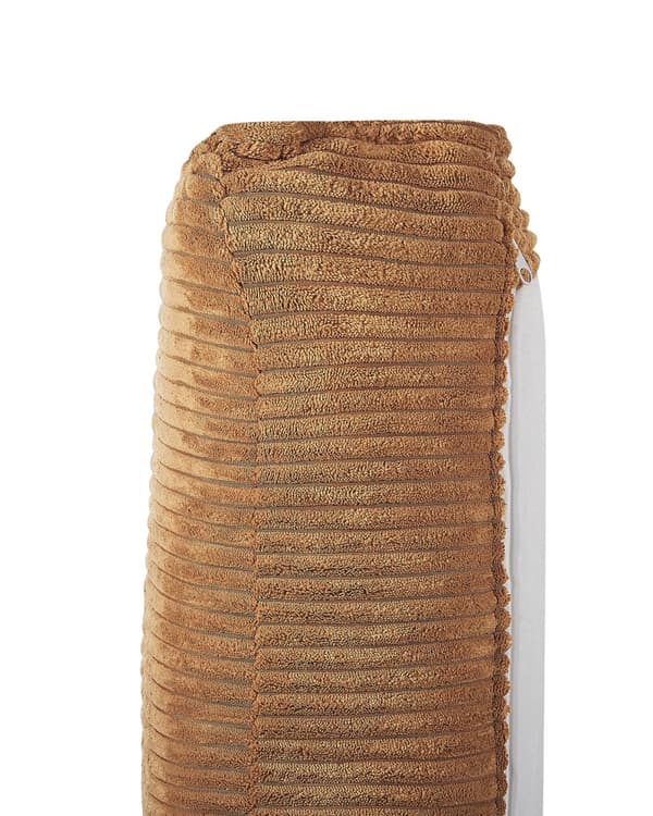 Nojatuoli vaaleanruskea 76 x 82 x 82 cm vakosametti rosteri irrotettavat päälliset moderni