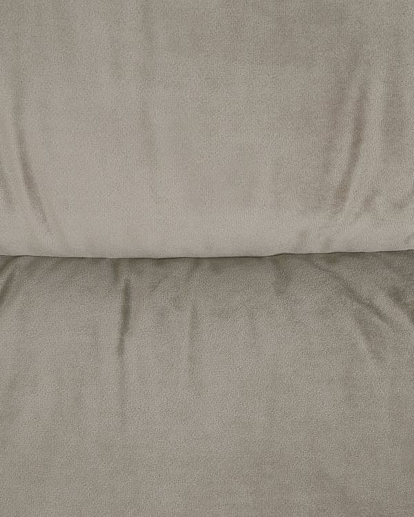 Fåtölj Beige Sammet Klädsel Justerbart Ryggstöd och Fotstöd Retro Design Armchair