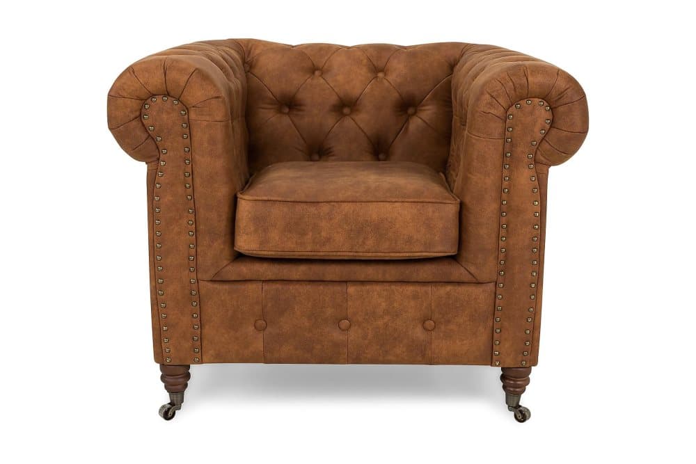 CHESTERFIELD LUX Fåtölj Vintage Cognac