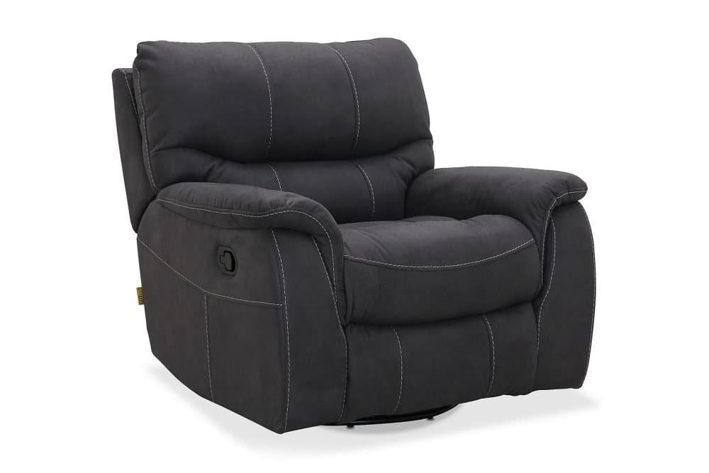 TENBY Recliner Fåtölj Grå Ecoläder