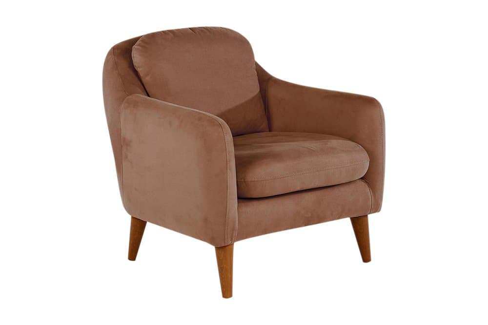 VITON Fåtölj med Armstöd Brun