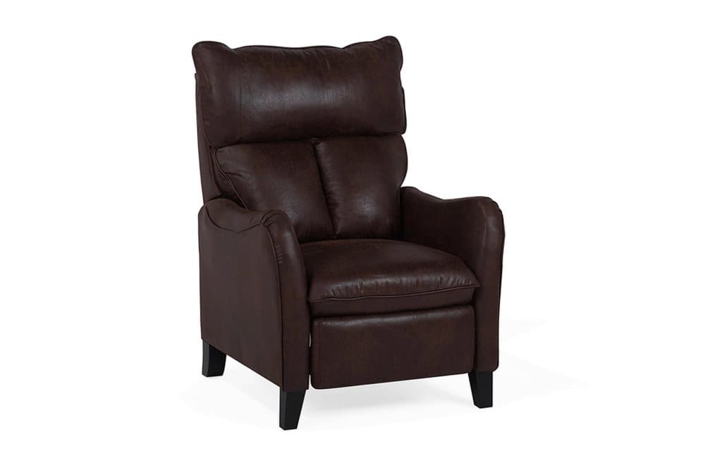 ELIYA Fåtölj Konstläder Brun