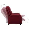Miniatyrbild 3 av 11: vidaXL Elektrisk reclinerfåtölj vinröd tyg