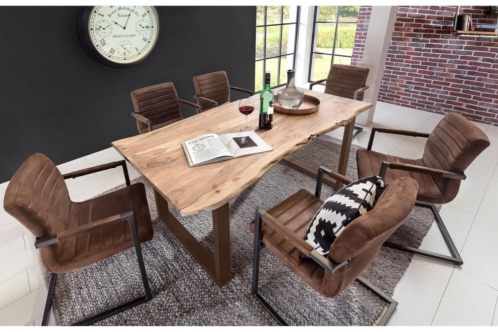 BORDESLY Fåtölj Brun/Svart