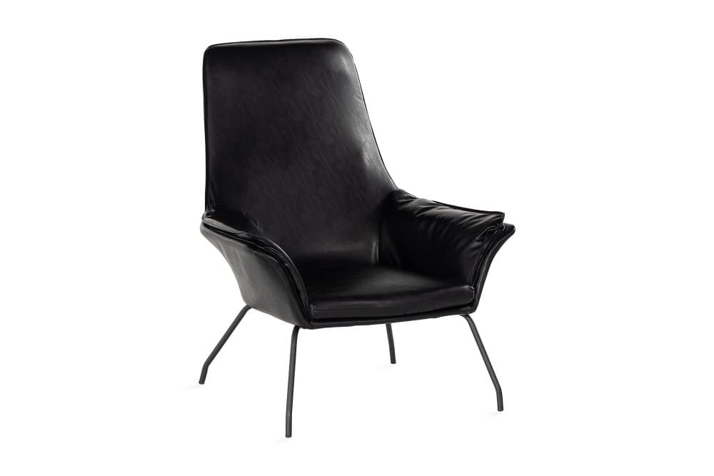 MUCI Fåtölj Konstläder Brun