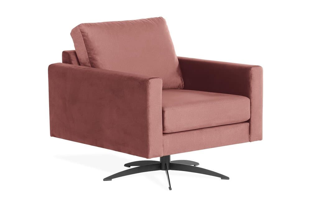 NISTOSO Fåtölj Rosa/Svart